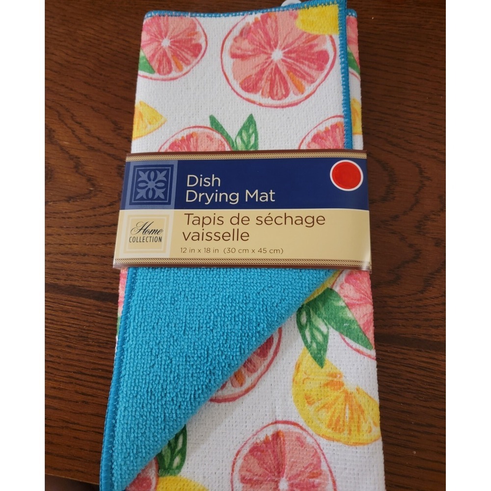 Home Collection Drying Mats - Lemon Fruits - 12 in x 18 in
